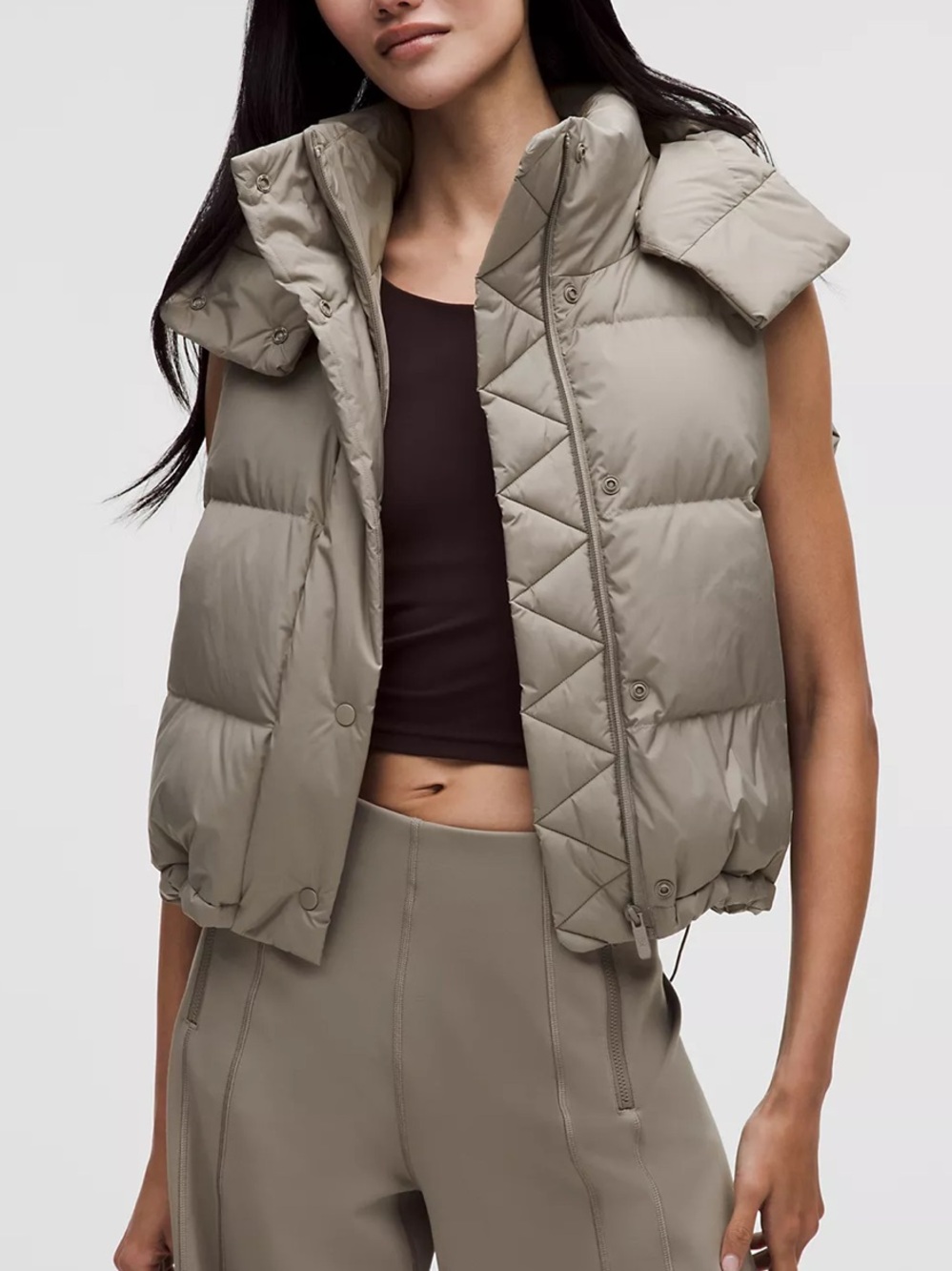 LULULEMON Wunder Puff 600 Down Fill Cropped Vest Sz 4 NEW $268!!